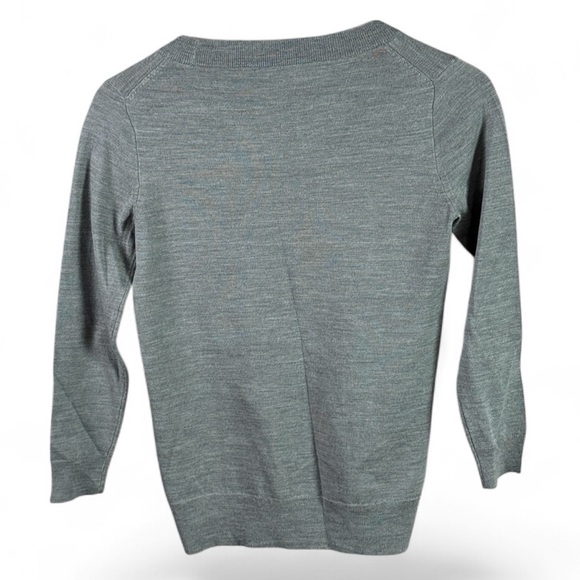 J. Crew Heather Gray Merino Wool Sweater - Picture 4 of 8